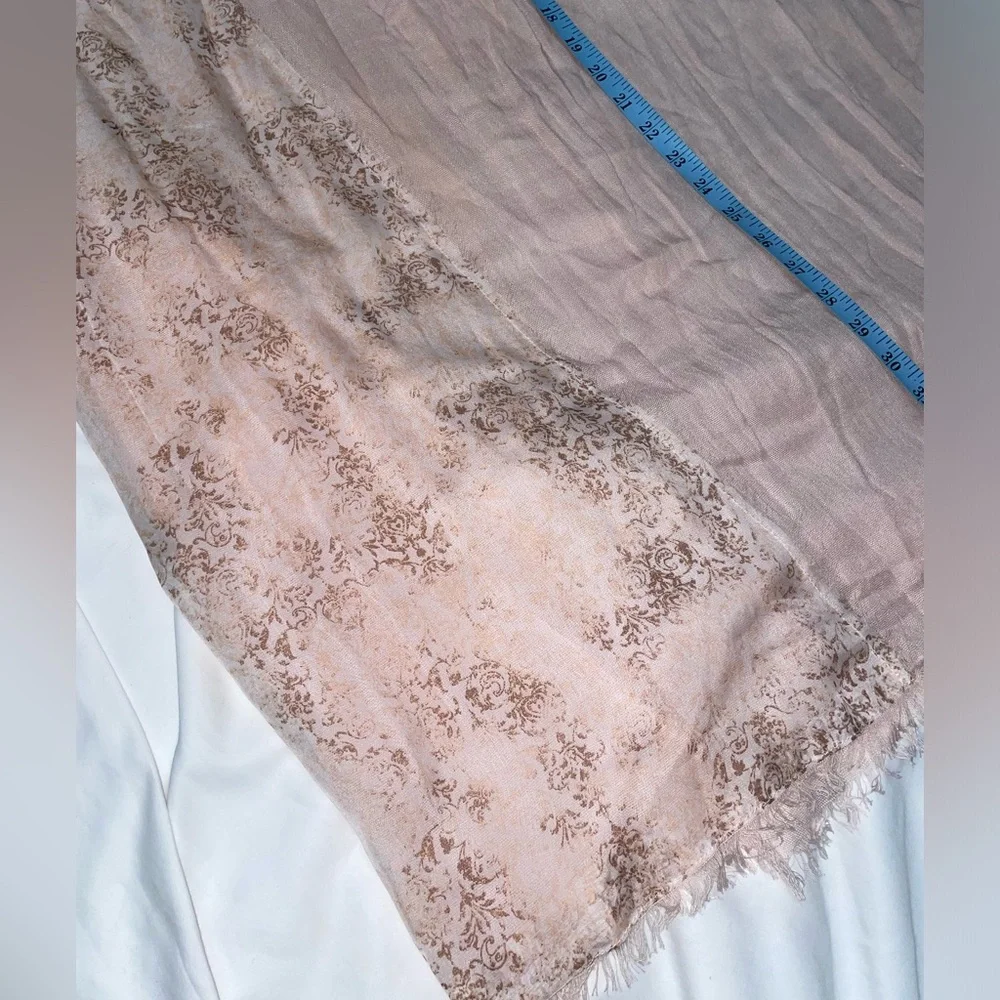 Collection Eighteen Baby Pink Brown Parisian Baroque Scarf‎